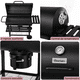 thumbnail image 3 of Asador tipo Barril a Carbón INMATMEX Negro con Tapa  Termómetro Ventilación Ajustable y Cenicero., 3 of 5