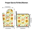 thumbnail image 3 of Bingfone Autumn Theme Print Oven Mitts Pot Holders Set 2 PCS for Kitchen for Cooking Grilling Baking BBQ Pot Holders Cook Essentials, 3 of 7