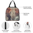 thumbnail image 3 of Disketp Elephant in Smoke Lunch Bag for Women Men, Leakproof Thermal Cooler Sack Food Handbags Case High Capacity forTravel Work School Picnic, 3 of 5