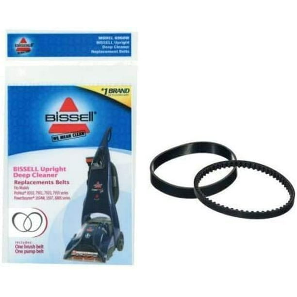 BISSELL 6960W, PRO HEAT 2X STEAM CLEANER BELT SET for Pump and Brush