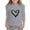 Grey, variant on Tween Girls' T Shirts Short Sleeve Crewneck Graphic Tee Top Casual Blend Clothes