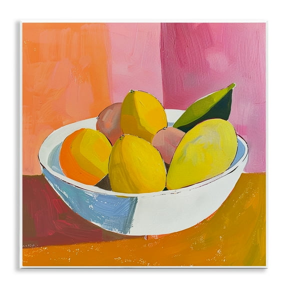 Stupell Industries Bold Kitchen Citrus Fruits Food & Beverage Painting Unframed Art Print Wall Art, 12 x 12