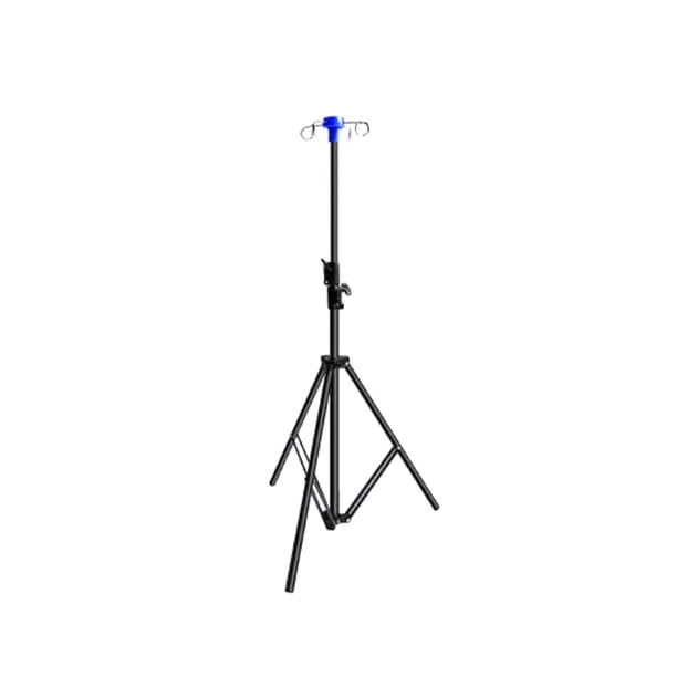 Soporte de soporte,Soporte IV soporte de piso de altura ajustable, IV Soporte portátil Plegable Plegable,Soporte de infusión retráctil 4 ganchos ,Soporte para bolsa intravenosa Zulema Soporte de soporte