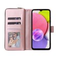 thumbnail image 5 of Feishell for Samsung Galaxy A03s (6.5 inch) Wallet Case for Women Men,Premium PU Leather Magnetic Clasp Zipper 9 Card Slots Folio Flip Holder Shockproof Purse Phone Case with Wrist Strap,Rosegold, 5 of 8