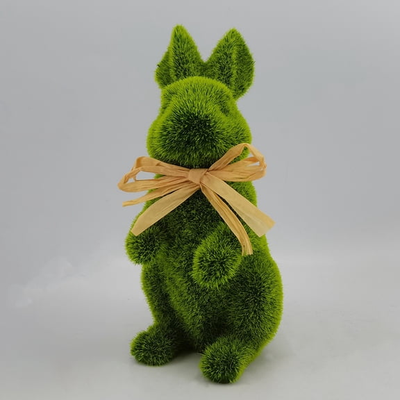 Grass Sitting Bunny Tabletop Decoration, 8", Easter