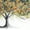 Chili Pepper Tree, variant on Elephant Stock Tree Of Optimism Wall Art - Horizontal Multi Panel Canvas - Living Room Wall Decor - Floral And Botanical Multi Panel - Gray And Gold Decor By Ashvin Harrison - 23" x 14"