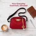 thumbnail image 6 of INSPIRE CHIC Oxford Crossbody Bag for Women Casual Everyday Shoulder  with Adjustable Strap & Zipper Closure Red, 6 of 6