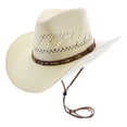 thumbnail image 1 of Sombrero Stetson Santa Fe Natural Talla L Ala 8.9 cm Con Correa para la Barbilla, 1 of 5