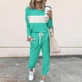 thumbnail image 2 of YUGYXL Lounge Sets for Women Sweatsuits Sets Two Piece Outfit Long Sleeve Pant Workout Athletic Tracksuits Mint Green XL, 2 of 5