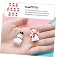 thumbnail image 2 of 20 piezas Mini muñeco de nieve vacaciones mesa miniatura Navidad muñeco de nieve figuritas DIY globo de nieve pequeño muñeco de nieve paisaje de invierno, 2 of 5