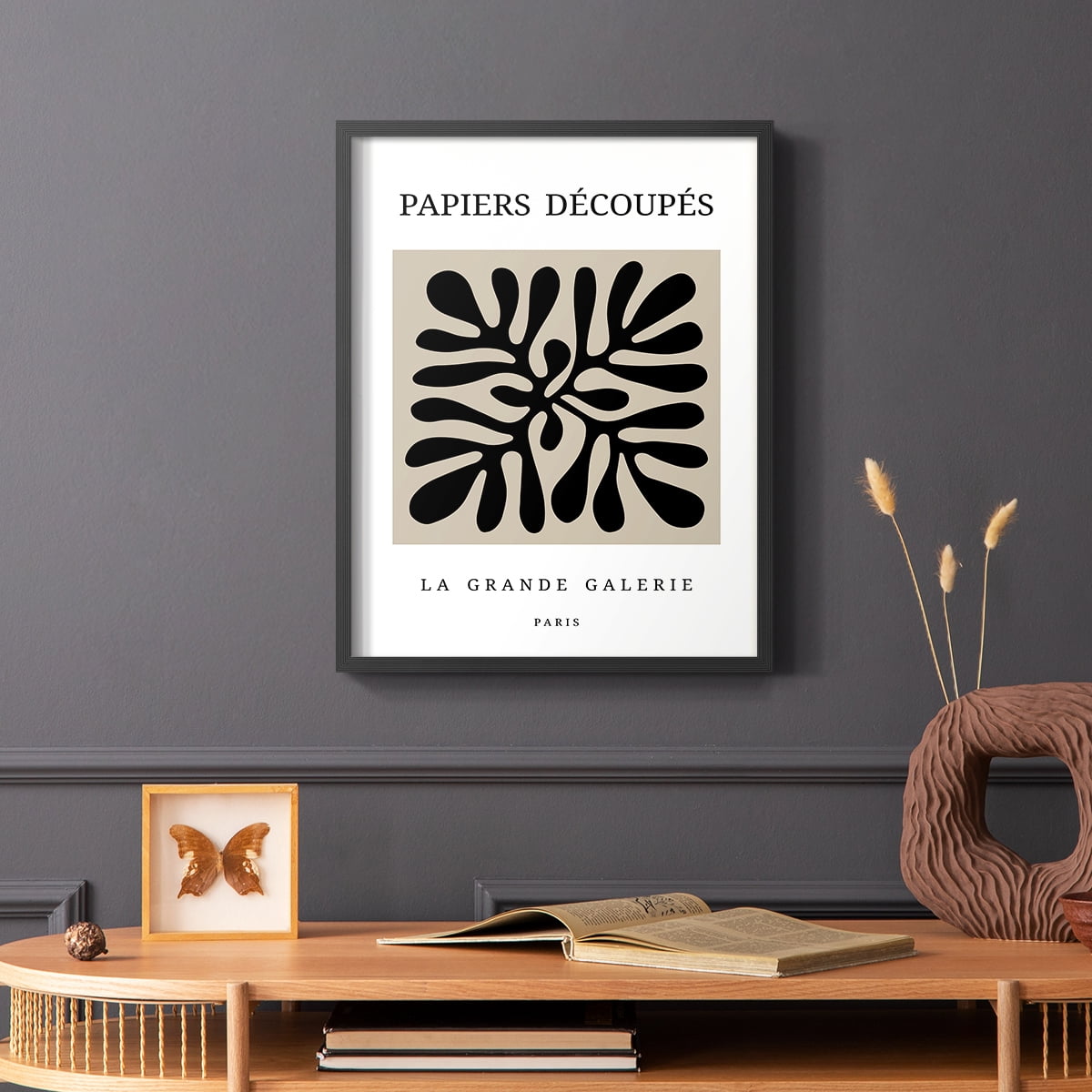 Matisse CCCXCIII in Black Solid Wood 8 x 10 Framed Print