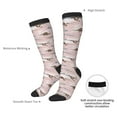 thumbnail image 5 of Picia Women Crew Soft Moisture-wicking Socks Cloud Sloth Pattern Design Cotton Socks, One Size fit All, 5 of 9