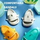 thumbnail image 5 of Zapatillas Suaves De Tiburón De Dibujos Animados Para Niños, Sandalias Antideslizantes De Simulación, Zapatillas De Casa De Playa De Verano Para Caminar En El Baño Del Jardín Monstrate AP007363-10, 5 of 6