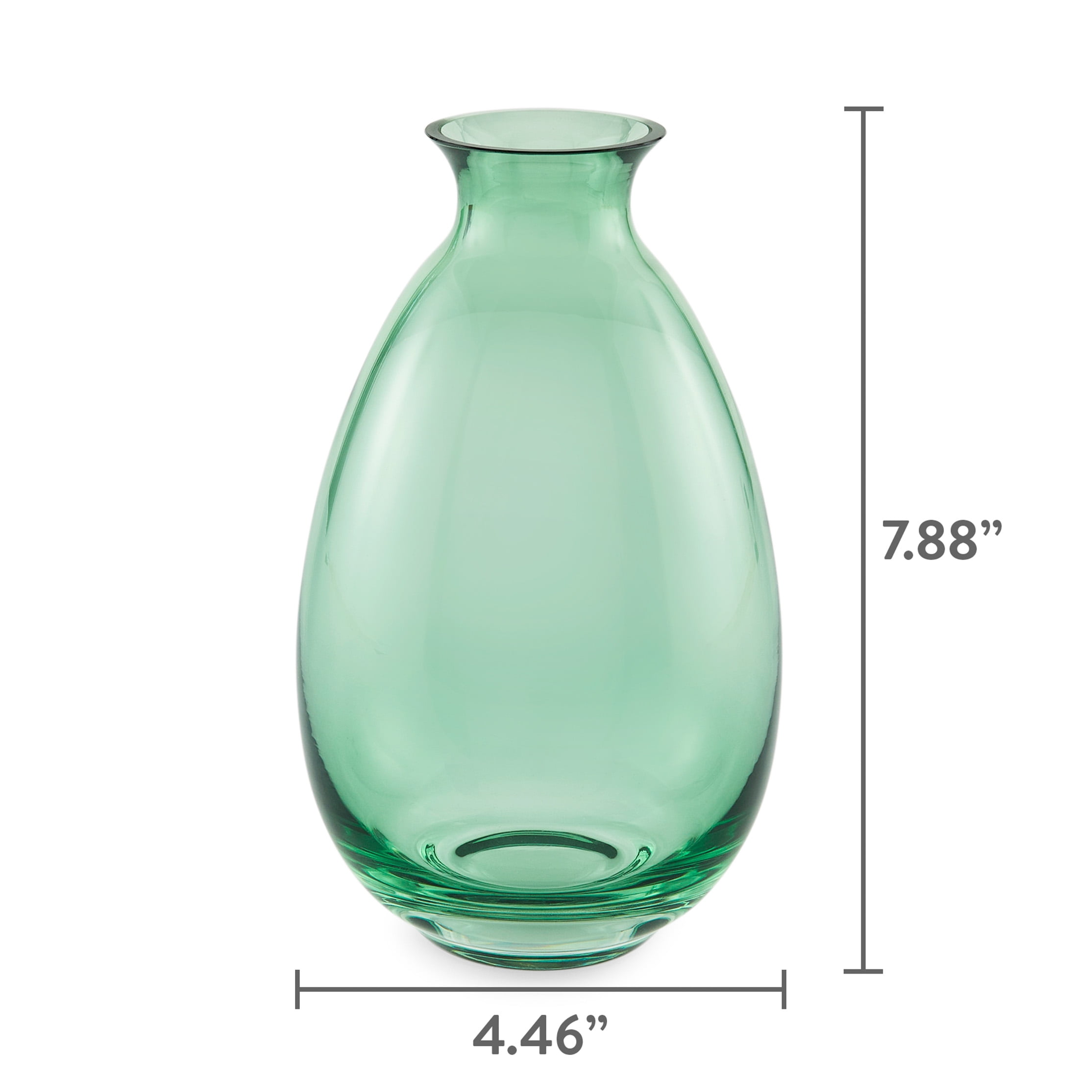 Mainstays by Becky G. & Alejandra 8" Indoor Green Glass Vase