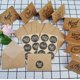 thumbnail image 1 of Tarjetas de agradecimiento flores horneadas simples europeas 8 juegos de tarjetas de agradecimiento, 1 of 6