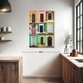 thumbnail image 3 of Elephant Stock Doors In San Juan Wall Art - Vertical Canvas Wall Art - Living Room Wall Decor - Architecture Canvas - Green And Gold Decor - 26" x 39", 3 of 8