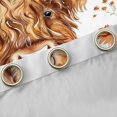 thumbnail image 4 of Castle Fairy Adults Female Men Highland Bull Curtains Pack of 2 (42x84 Each),Colorful Floral Flowers Curtains Blackout,Farmhouse Animal Bedroom Curtains,Ultra Soft Home Decor, 4 of 6
