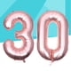 thumbnail image 5 of Globos gigantes de aluminio de 40 pulgadas con el número 30 para fiestas, festivales, cumpleaños, aniversarios, accesorios para fotos, 5 of 6