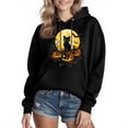 thumbnail image 4 of YUGYXL Womens and Mens Halloween Sweatshirts Casual Long Sleeve Crewneck Cotton Shirts Cute Funny Pumpkin Ghost Print Loose Pullover Tops B Black XXL, 4 of 5