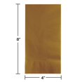 thumbnail image 2 of Touch of Color Glittering Gold Napkins 100 pk 273276, 2 of 2