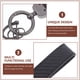 thumbnail image 3 of NUOLUX Universal Car Keychain for Men Zinc Alloy Black Carbon Fiber Texture Fashionable Key Holder, 3 of 8