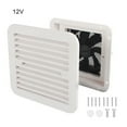 thumbnail image 2 of 12V 4W RV Vent With Fan Suitable For RV Trailer Caravan Side Strong Air Exhaust Auto Parts Car Styling Camping Car Waterproof ,Long Lasting, 2 of 7