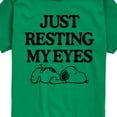 thumbnail image 3 of Peanuts - Resting My Eyes Snoopy - Toddler & Youth Short Sleeve Graphic T-Shirt, 3 of 6