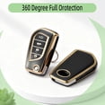 thumbnail image 5 of 4‑Button Remote Key Fob Protector Case & Keychain Compatible with Toyota Camry SE/LE, Corolla SE/LE, Highlander, C‑HR, Fortuner, 2018‑2025, 5 of 6