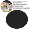 thumbnail image 4 of Record Platter Mat, Turntable Wool Mat Increase Friction Prevent Vibration  For Vinyl Record Player, 4 of 8