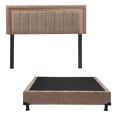 thumbnail image 1 of Box Base Cama Individual + Cabecera Ventur Trinity Mocca, 1 of 8