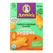 Annie's Homegrown - Crackers Cheddar r & Hid Veg - Case of 12-7.5 OZ