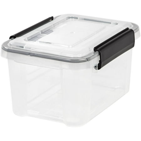 Photo 1 of IRIS 6.5qt Weathertight Storage Box Clear PACK OF 5