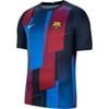 Nike 2021-22 Barcelona Dry-Fit Pre-Match SS Jersey - Soar - Obsidian M