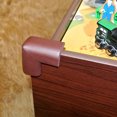 thumbnail image 7 of 12Pc Baby Proofing Corner Guards Edge Protectors Soft Caring Baby Corners Foam Rubber Table Furniture Bumper Child Safety Safe Corner Cushion Brown, 7 of 7