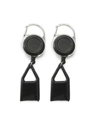Snap Bolt 3 Pcs Key chain Hooks Lightweight & Durable 2.75x0.83 Black  Plastic Spring Snap Hooks -Come with Black Key Ring 