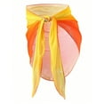 thumbnail image 4 of Womens Bathing Suit Cover Up Sarong Pareo Beach Skirt Short Sarong Wrap, 4 of 8