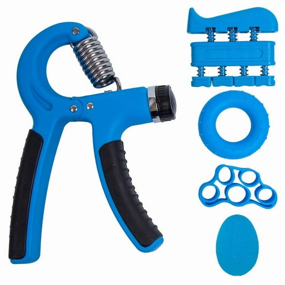 5 Piece Adjustable Grip Strengthener Set for Improved Hand Strength Training