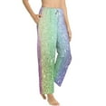 thumbnail image 2 of Bingfone Pajamas For Women,Beautiful Glitter Pajama Pants With Pockets-Small, 2 of 9