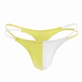 thumbnail image 4 of COSFO Men's Thong Underwear Bulge Pouch Colorblock T-Back Breathable Low Rise Classic Fit Men's Underwear, 4 of 4
