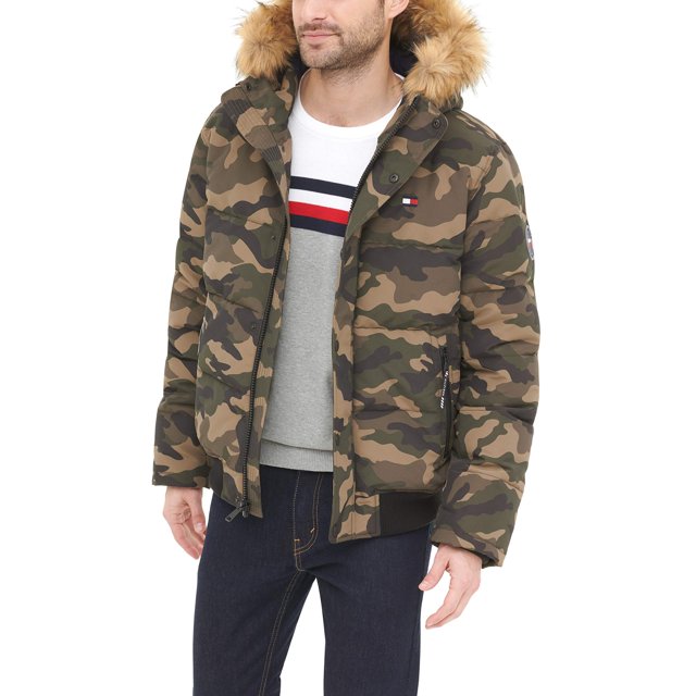 Chaqueta Tommy Hilfiger acolchada de tela ártica tipo bomber