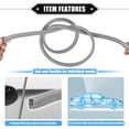 thumbnail image 4 of Unique Bargains Car Door Edge Guard 32.8ft U Shape Rubber Edge Trim Seal Strip Protector Universal Iron Gray, 4 of 6