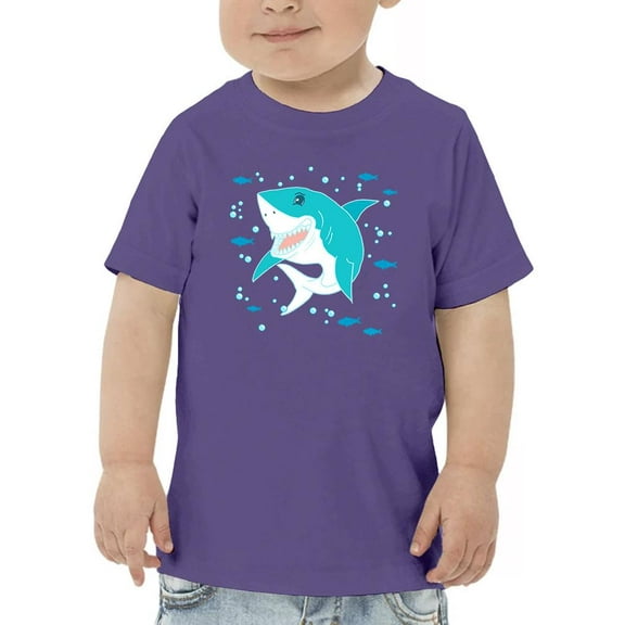 Grinning Shark Kids Art T-Shirt Toddler -Image by Shutterstock,  4 Toddler
