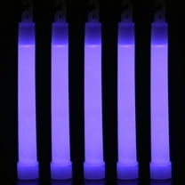 HBASD Industrial Grade Glow Sticks 6 inches Ultra Bright Emergency Light Sticks for Camping Concert Party Accessories, Survival Kit More Lasts Over 12 Hours (5pcs Purple)