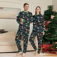 thumbnail image 5 of WOLLED Christmas Dinosaur Family Printed Matching Pajamas Set Cotton Parent-Child Sleepwear Set Printed Loungewear, 5 of 10