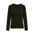 thumbnail image 3 of fatyb Women's Long Sleeve Thermal Shirts Fleece Lined Base Layer Tops Fall Winter Thick Warm Undershirts, 3 of 7