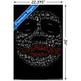 thumbnail image 3 of DC Comics Movie The Dark Knight - The Joker Face In Text Wall Poster, 22.375" x 34", 3 of 4