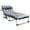 Stone Gray, variant on NAIZEA 75" Folding Camping Cot for Adult, Adjustable 4-Position Folding Bed, Portable Folding Sleeping Bed, Folding Lounge Chair