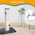 thumbnail image 2 of Torre Rascador para Gatos PAWBEE Beige de 32 Pulgadas con Campanas y Bolas de Felpa, 2 of 7