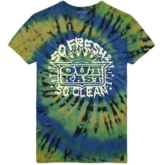 Outkast Adult So Fresh So Clean Tie Dye Cotton T-Shirt
