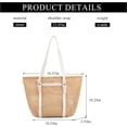 thumbnail image 3 of Kukuzhu Straw Beach Bag, Summer Woven Tote Bag Large Shoulder Handbag Straw Purses and Handbags for Women Vacation, 3 of 7